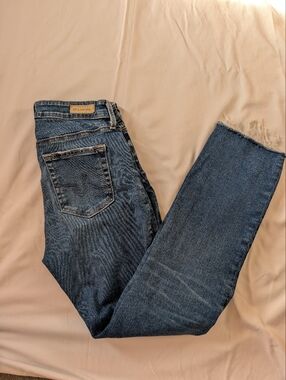 Mari High Rise Slim Straight Ankle Jeans